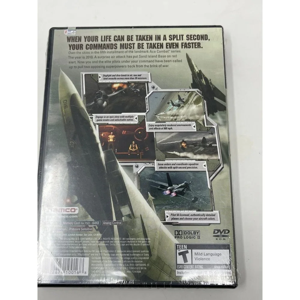 PlayStation 2 Ace Combat 5 The Unsung War by Namco - New and Sealed (Retired)